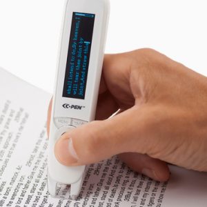 C-Pen Reader scanning text on a page